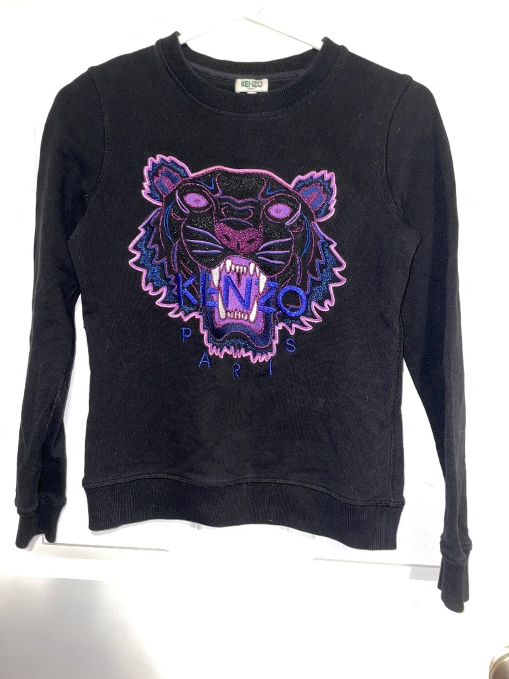 Kenzo Tiger head Embroidered Pull Over Sweatshirt women’s size XS